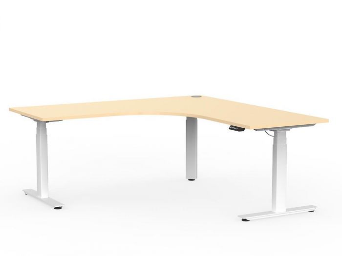 Roslyn Electric Workstation 3 Column Desks & Tables Height